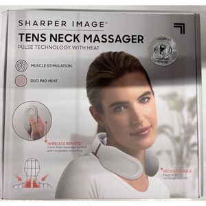 Sharper Image Gray TENS Neck Massager